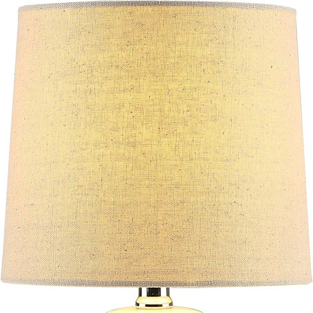 GEOMETRIC WHITE CERAMIC TEXTURED DESK BEDSIDE LIVING ROOM TABLE LAMP  NWT - Picture 2 of 6